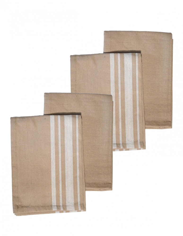 Lot de 4 torchons coton PURELIFE