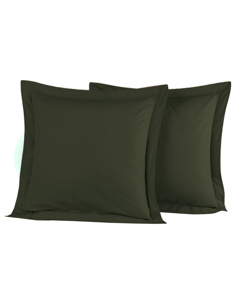 Lot de 2 taies d'oreiller en percale...