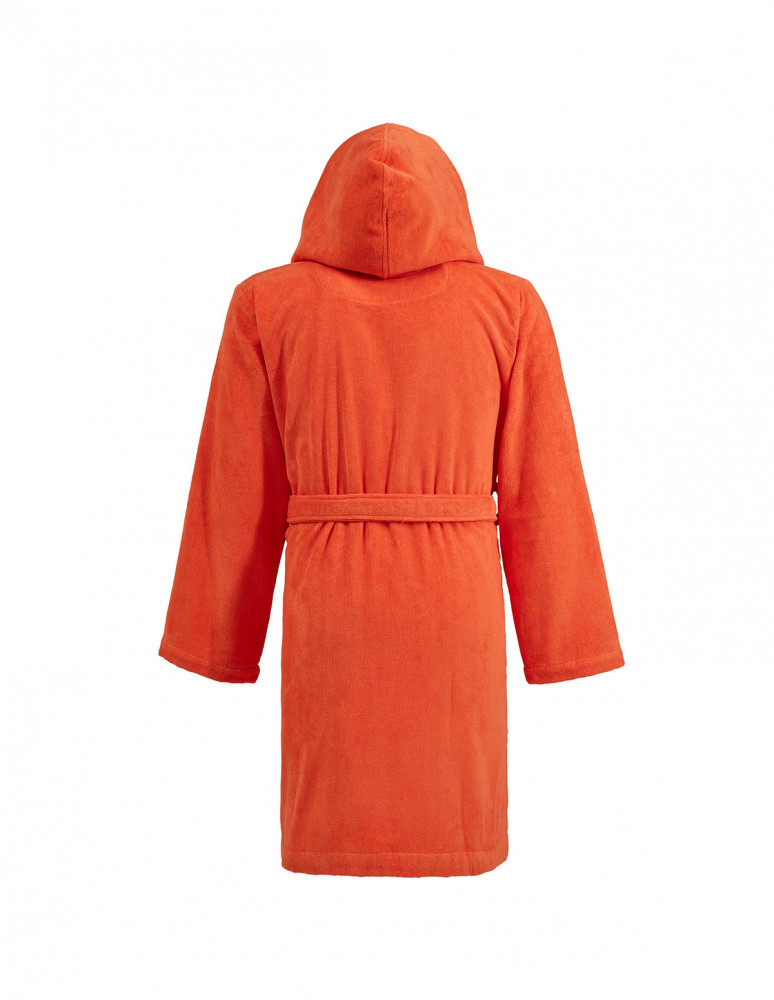 Peignoir court à capuche velours...