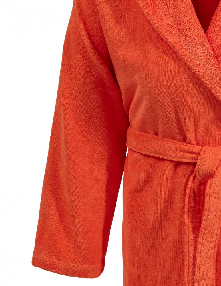 Peignoir court à capuche velours...