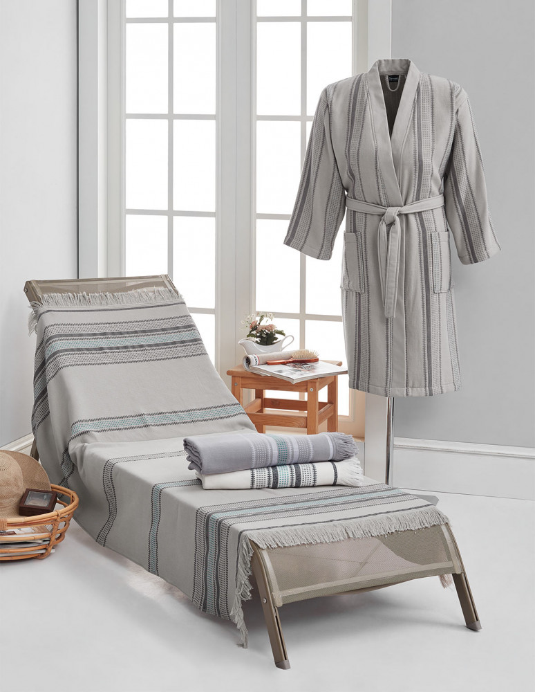 Fouta serviette de plage 100x180 cm...