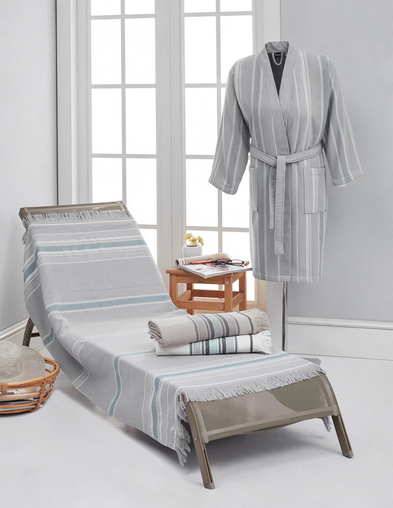 Fouta serviette de plage 100x180 cm...