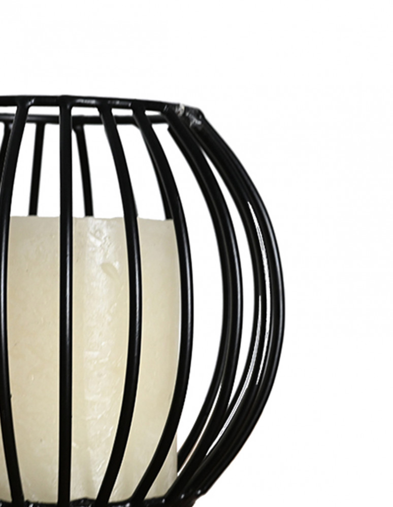 Photophore métal rond 13x11 cm KEMI...