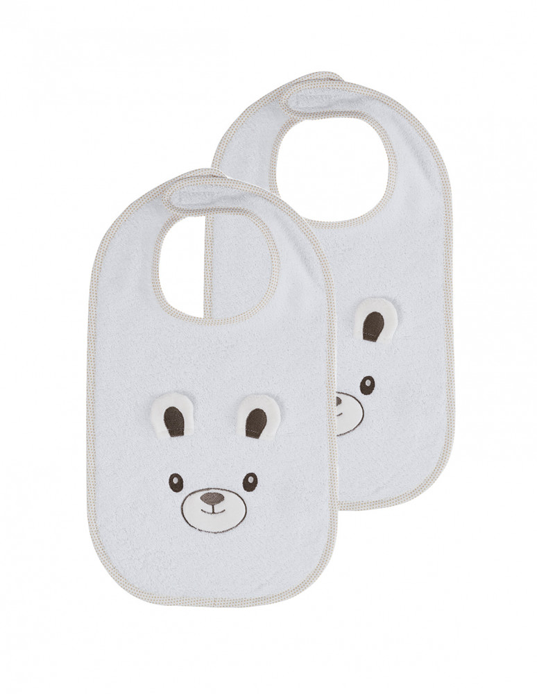 Lot de 2 bavoirs BOBBY L'OURS