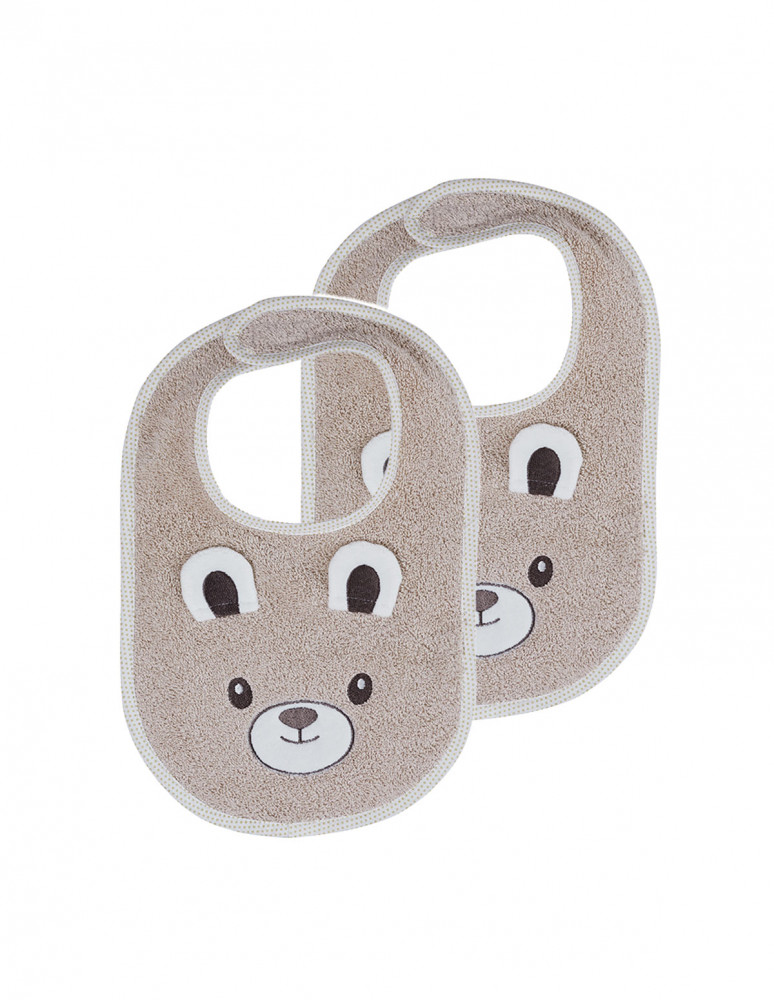Lot de 2 bavoirs BOBBY L'OURS