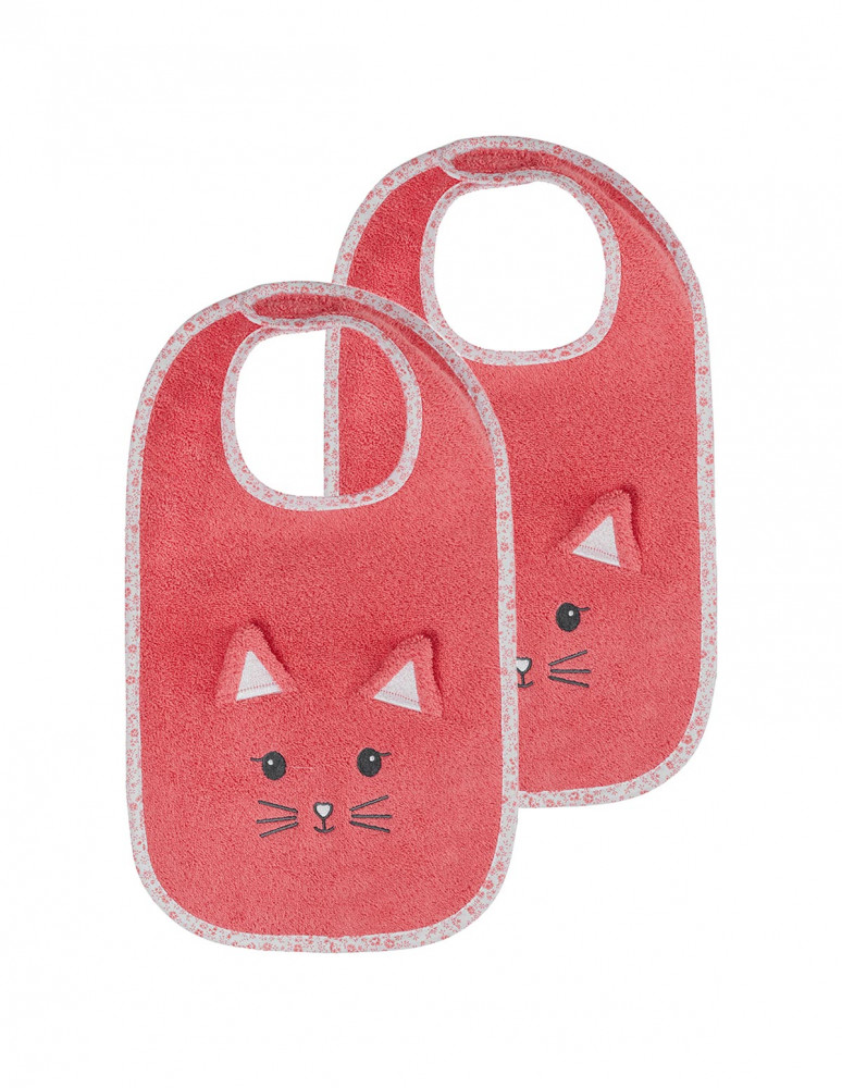 Lot de 2 bavoirs MISTY LE CHAT