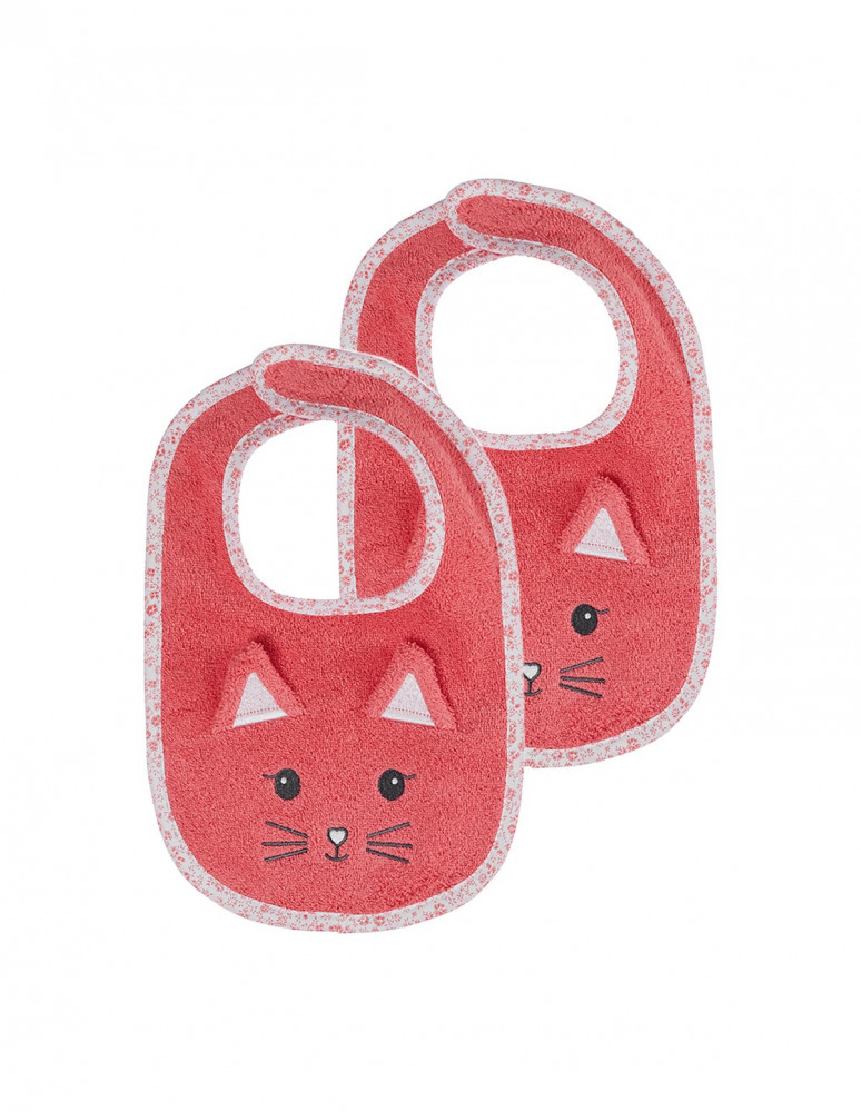 Lot de 2 bavoirs MISTY LE CHAT