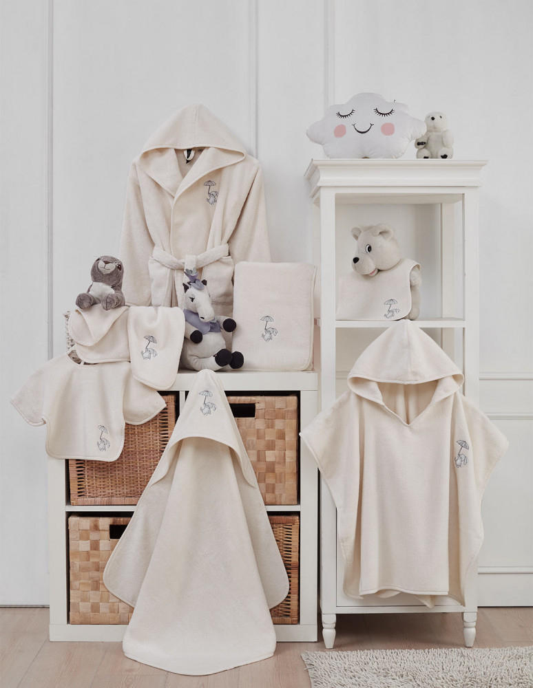 Serviette de toilette en coton peigné...