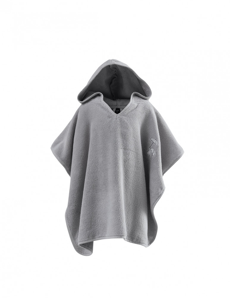 Poncho de bain enfant en coton peigné...