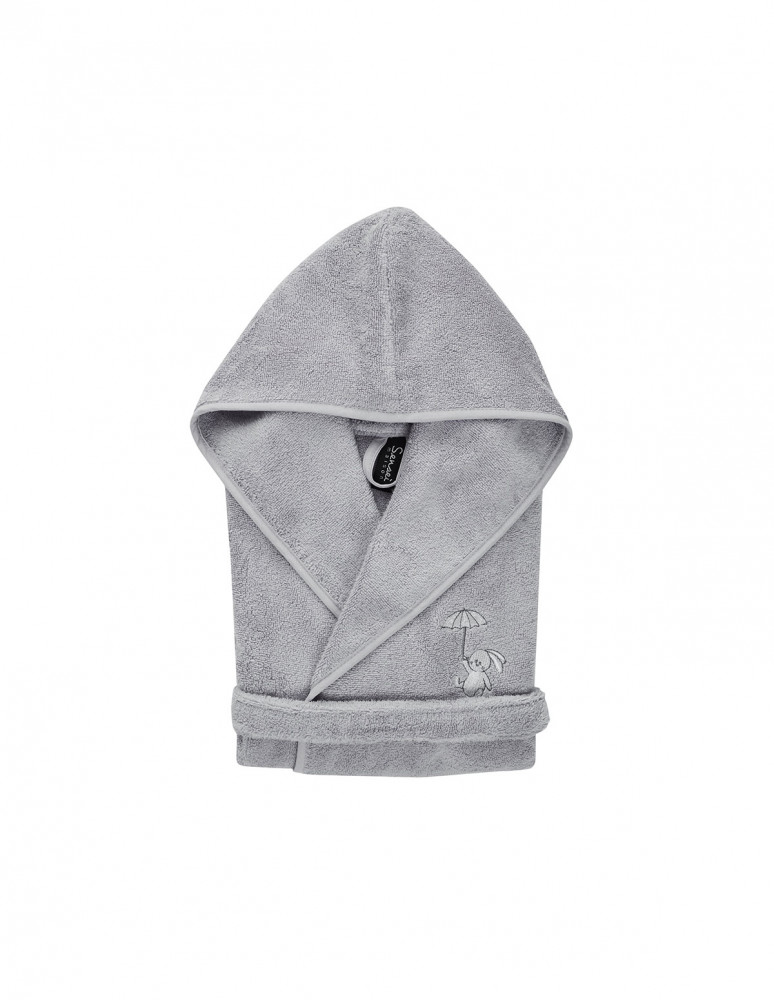 Peignoir enfant en coton peigné Zéro...