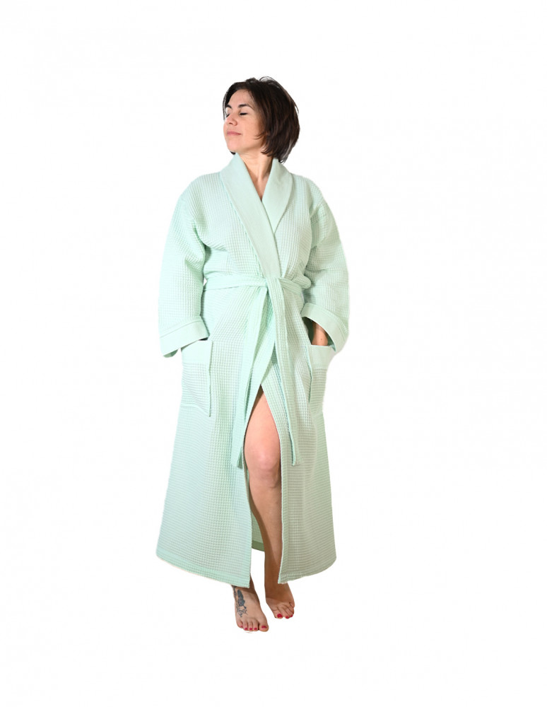 Peignoir mixte nid d'abeille SPA COL...