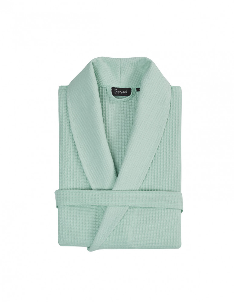 Peignoir mixte nid d'abeille SPA COL...