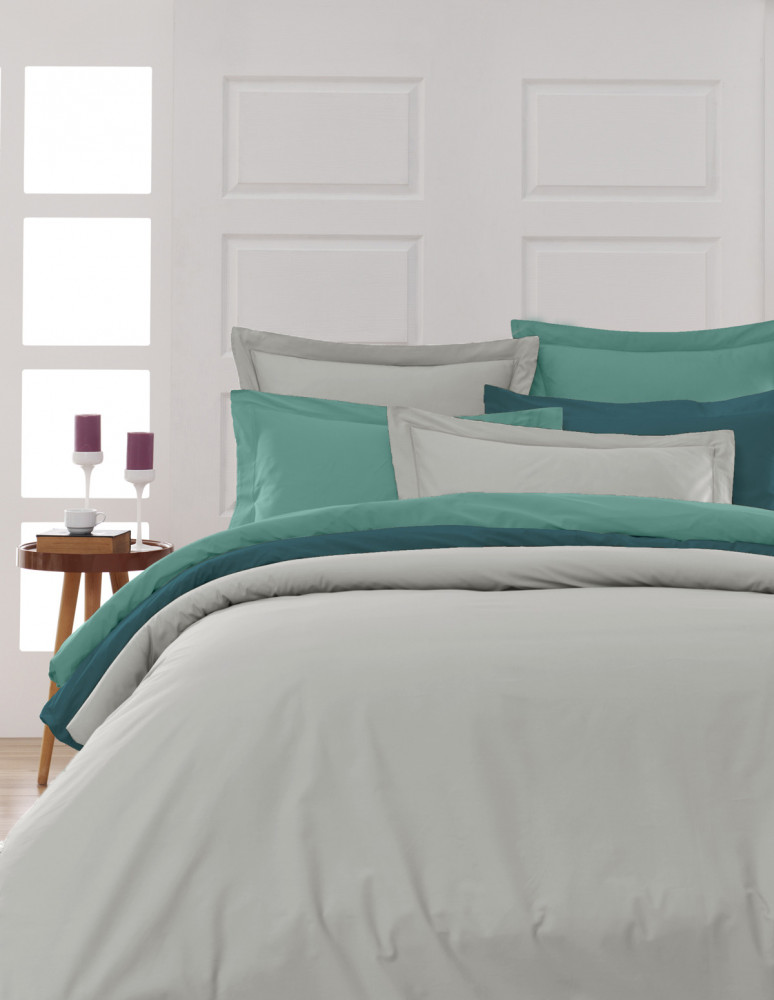 Lot de 2 taies d'oreiller en percale...