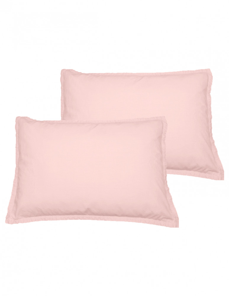 Lot de 2 taies d'oreiller en coton...