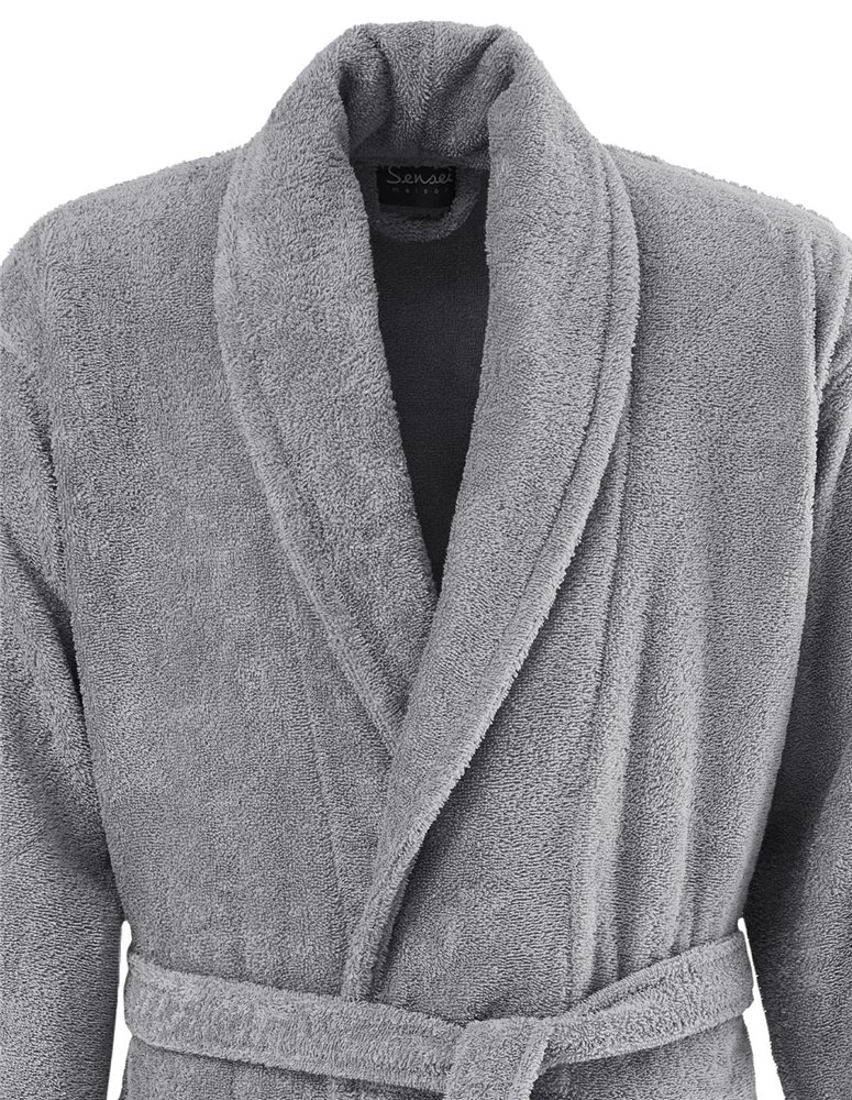 Peignoir col châle en coton biologique 420gr/m² BIO ORGANIKA