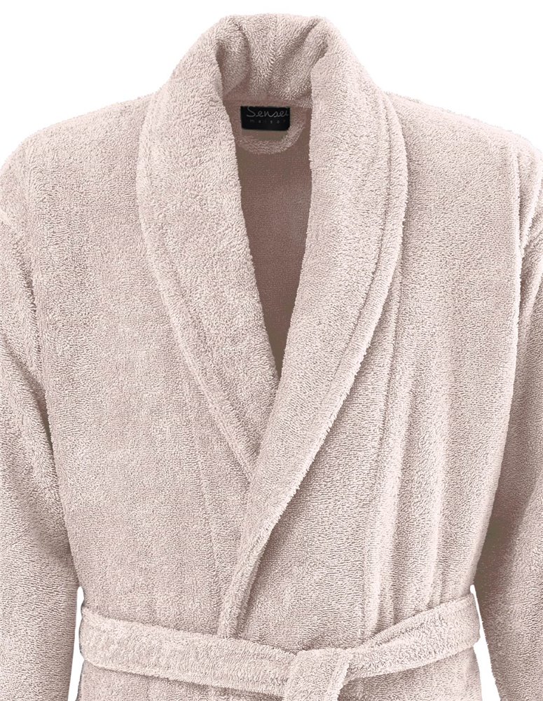 Peignoir col châle en coton biologique 420gr/m² BIO ORGANIKA