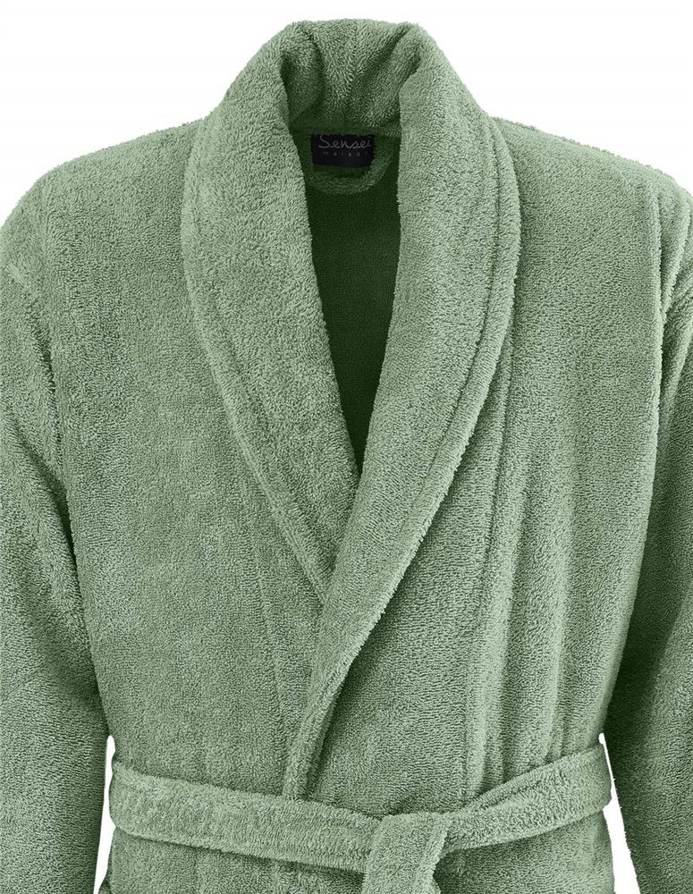 Peignoir col châle en coton biologique 420gr/m² BIO ORGANIKA