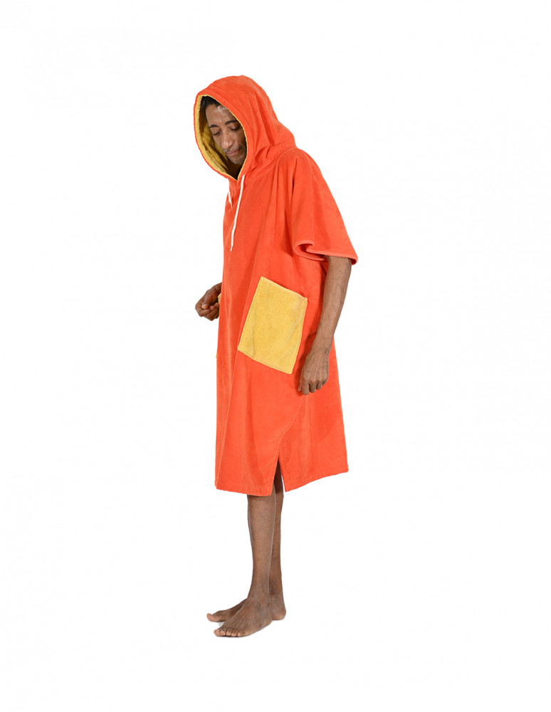Poncho de plage adulte en velours BEACH