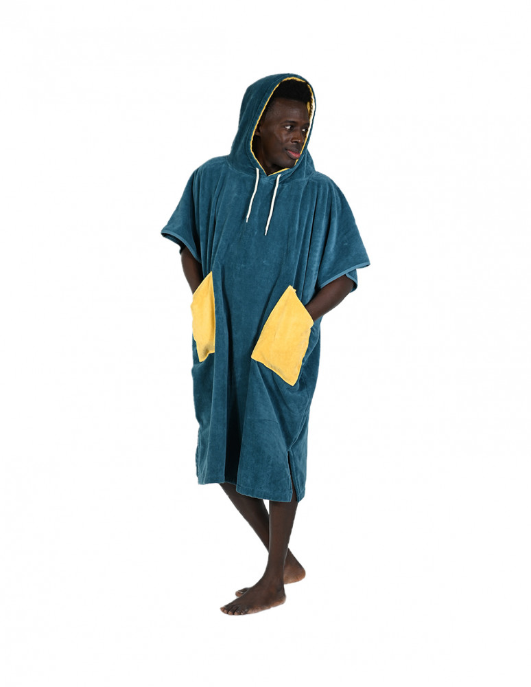Poncho de plage adulte en velours BEACH