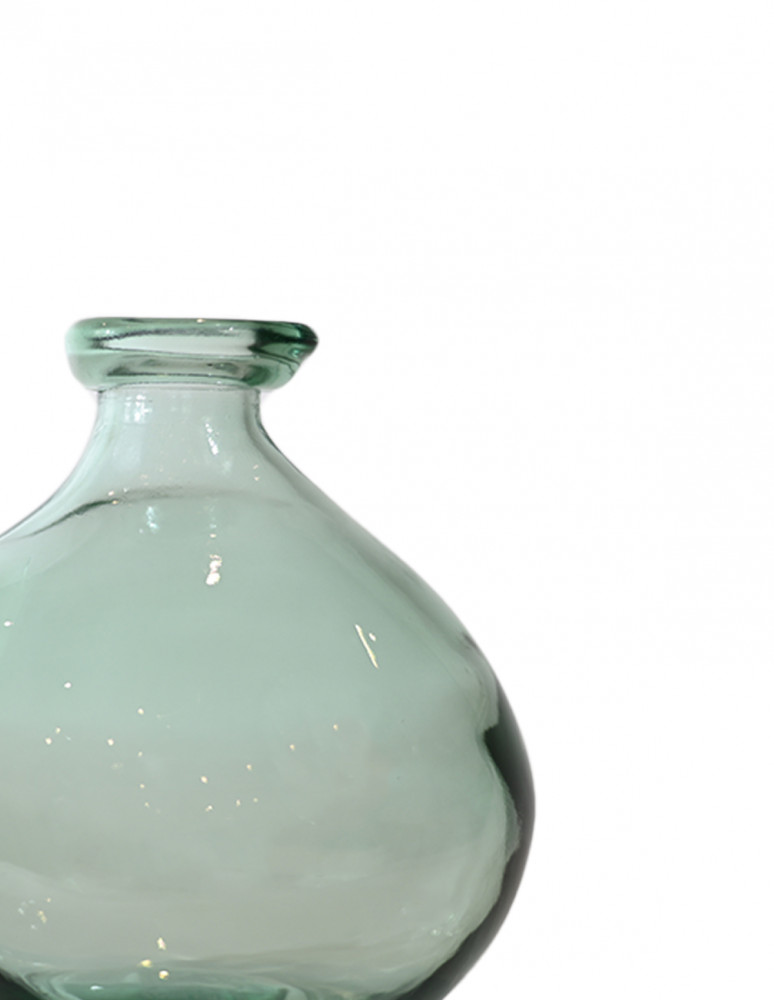 Vase dame-jeanne en verre recyclé h...