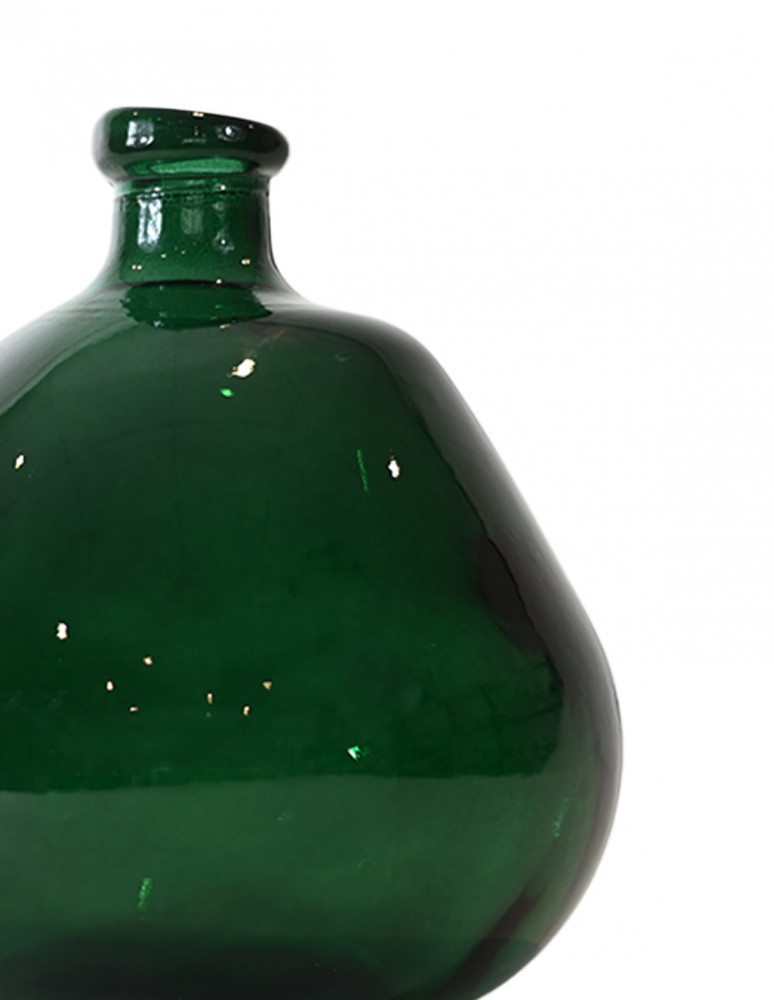 Vase dame-jeanne en verre recyclé h...