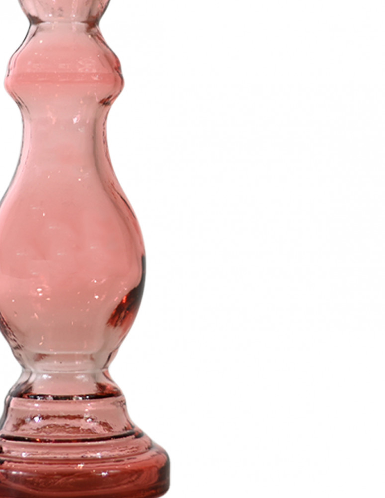 Bougeoir en verre recyclé h 20 cm MYSORE