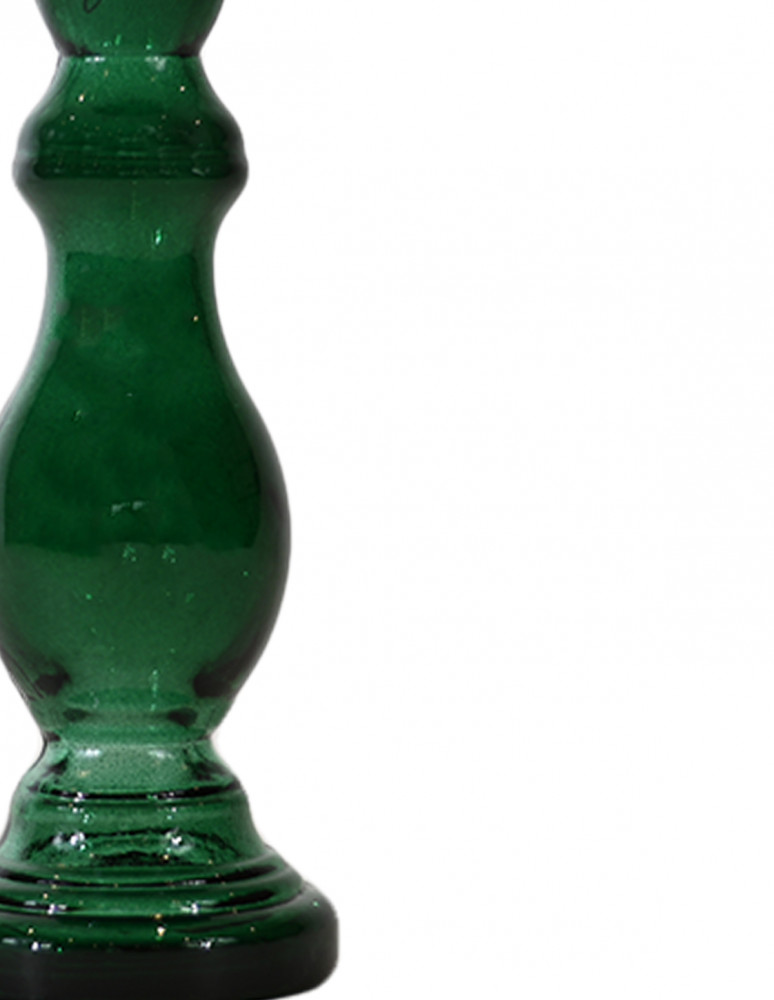 Bougeoir en verre recyclé h 20 cm MYSORE