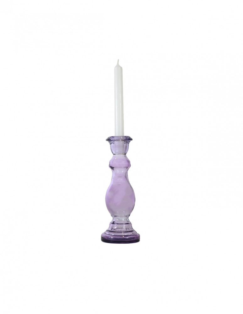 Bougeoir en verre recyclé h 20 cm MYSORE