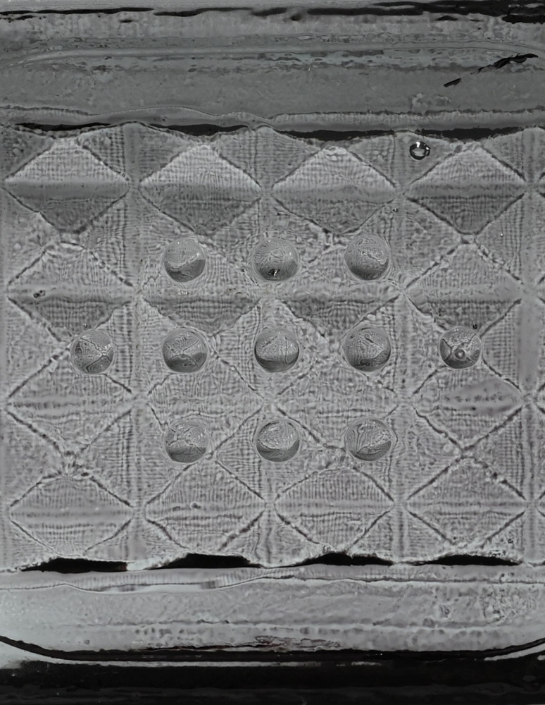 Porte-savon en verre recyclé KRYSTAL