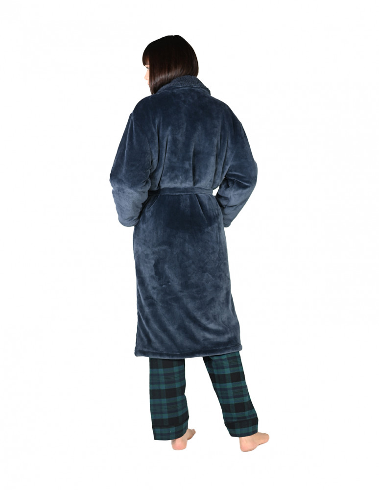 Peignoir mixte polaire chaud doublé...