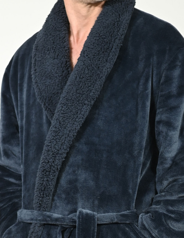 Peignoir mixte polaire chaud doublé...