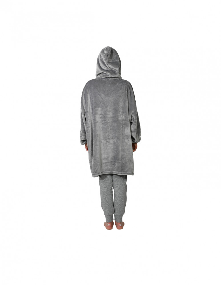 Poncho polaire enfant à capuche doux...