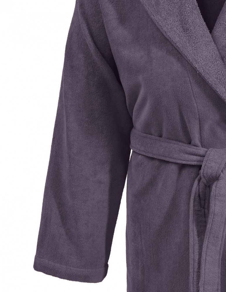 Peignoir court à capuche velours...