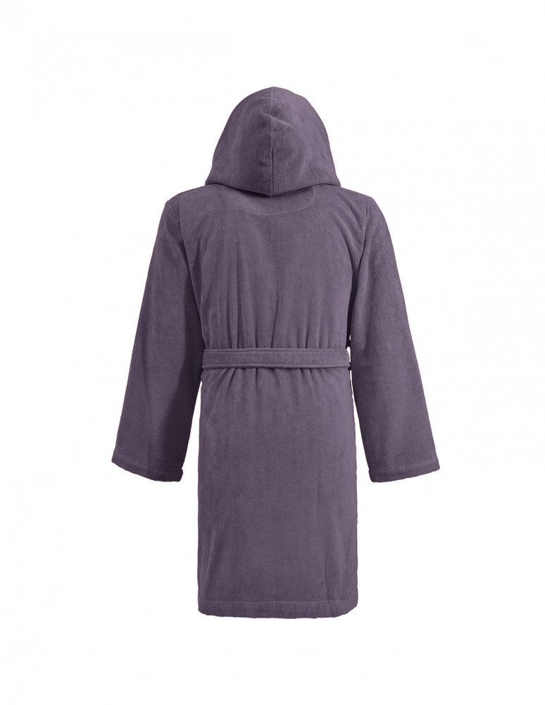 Peignoir court à capuche velours...