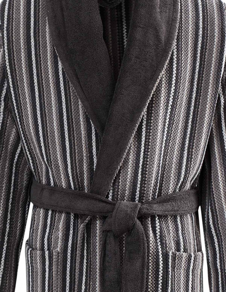 Peignoir col châle velours 420 g/m²...