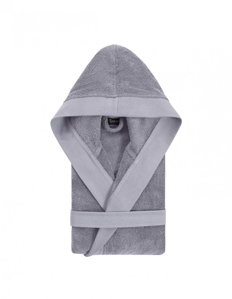 Peignoir De Bain Mixte Col Châle Myrtille XL Sensoft | Maisons Du Monde