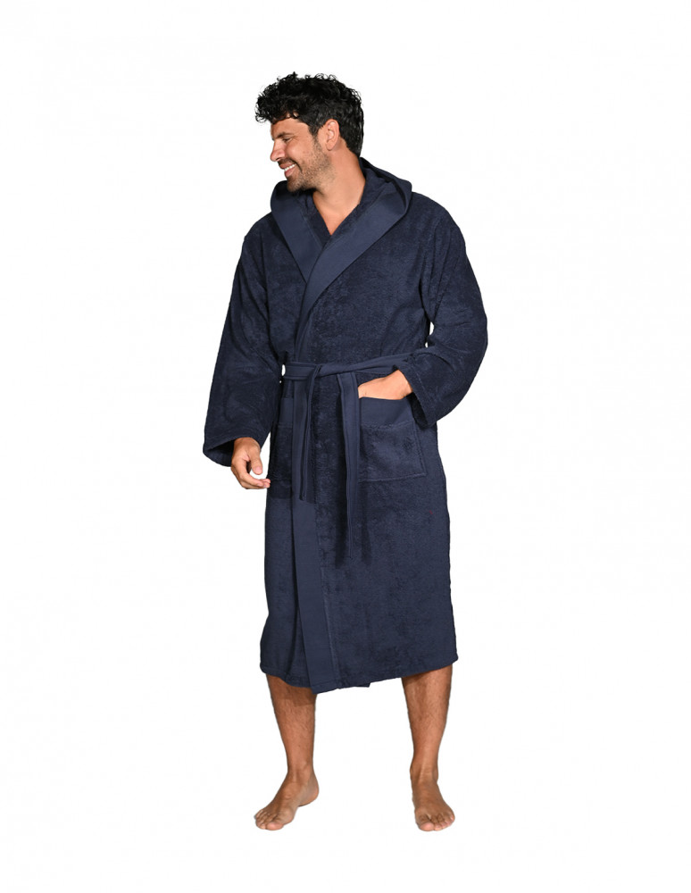 Peignoir mixte à capuche uni 420 g/m²...