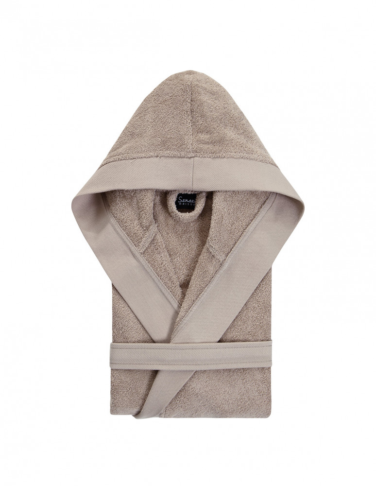 Peignoir mixte à capuche uni 420 g/m²...