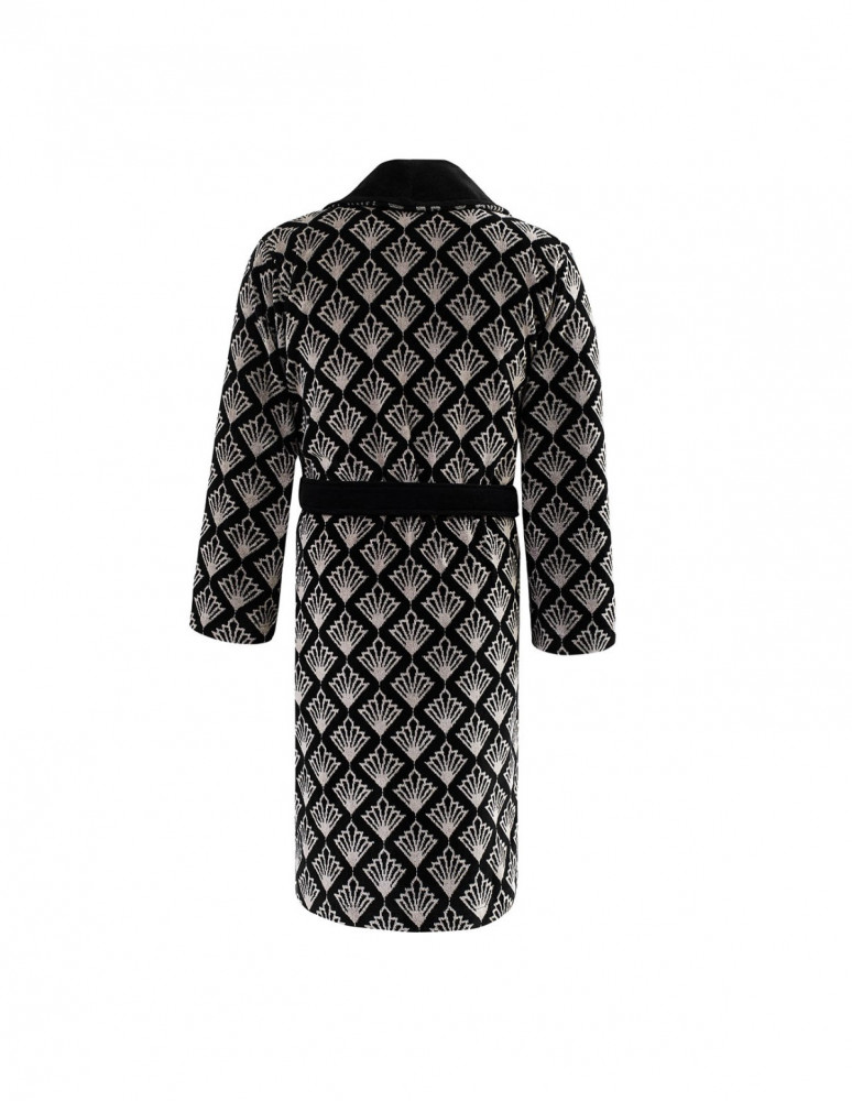 Peignoir col châle velours mi-long...