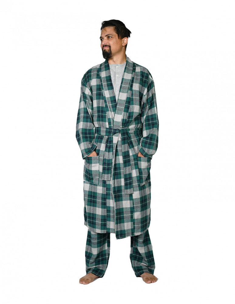 Robe de chambre mixte en flanelle...
