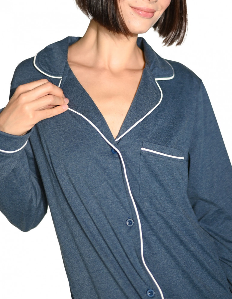 Chemise de nuit chambray MILA