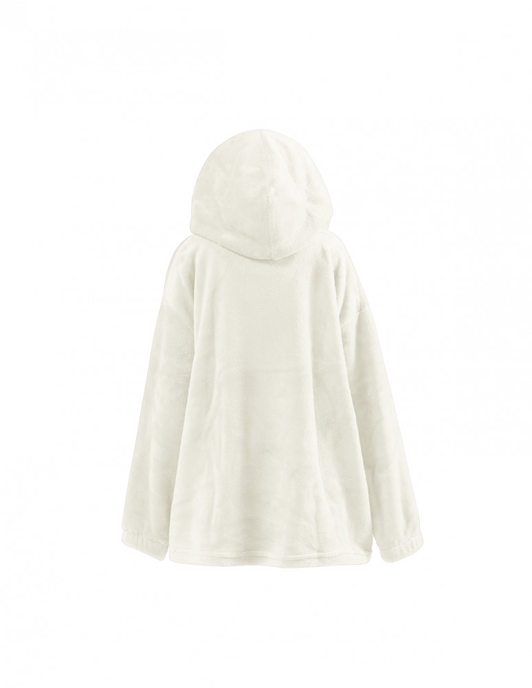 Poncho polaire enfant à capuche doux...