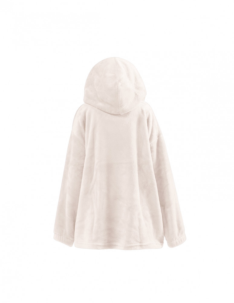 Poncho polaire enfant à capuche doux...