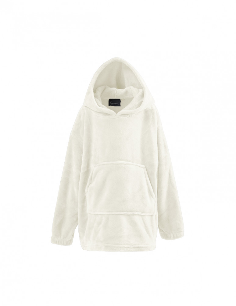 Poncho polaire enfant à capuche doux...