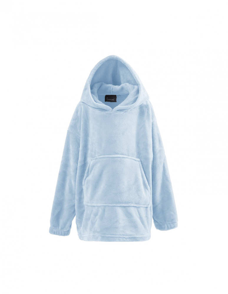 Poncho polaire enfant à capuche doux...