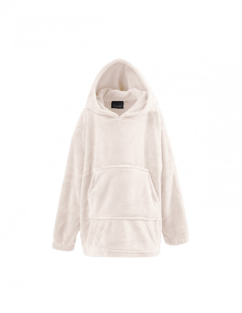 Poncho polaire enfant à capuche doux...