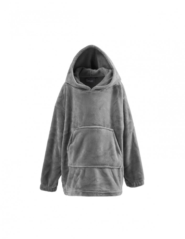 Poncho polaire enfant à capuche doux...