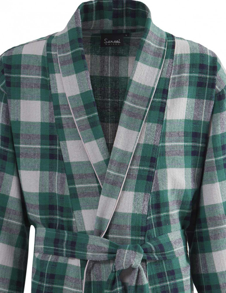 Robe de chambre mixte en flanelle...