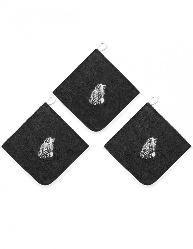 Lot de 3 torchons carrés en éponge...