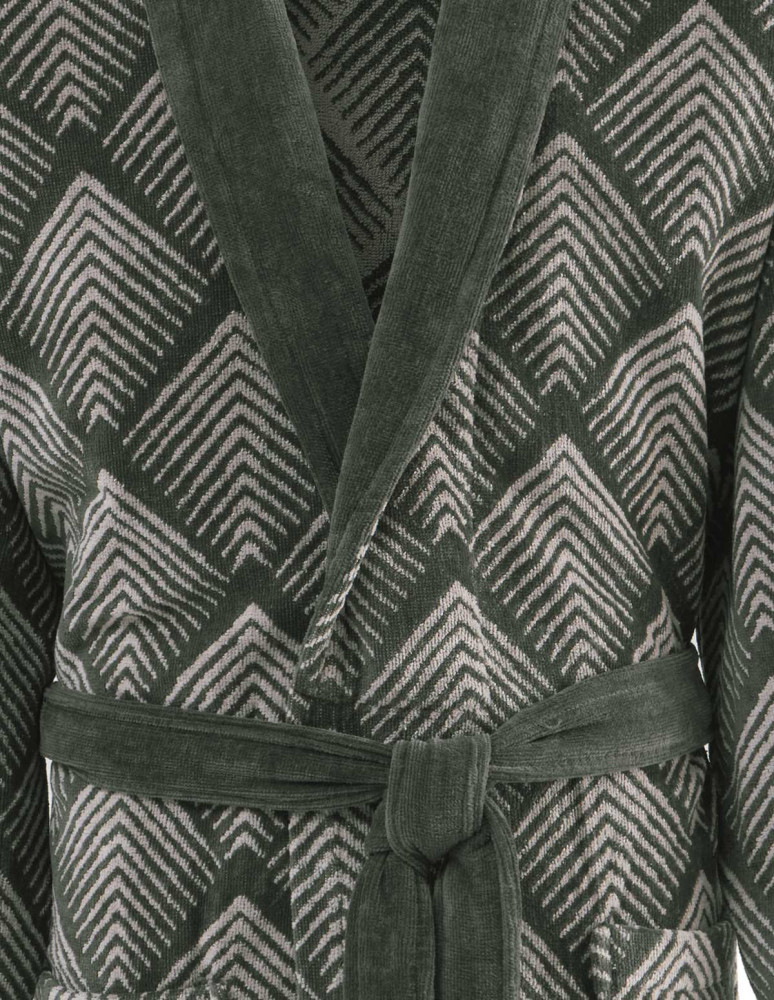 Peignoir col châle velours MONDELO